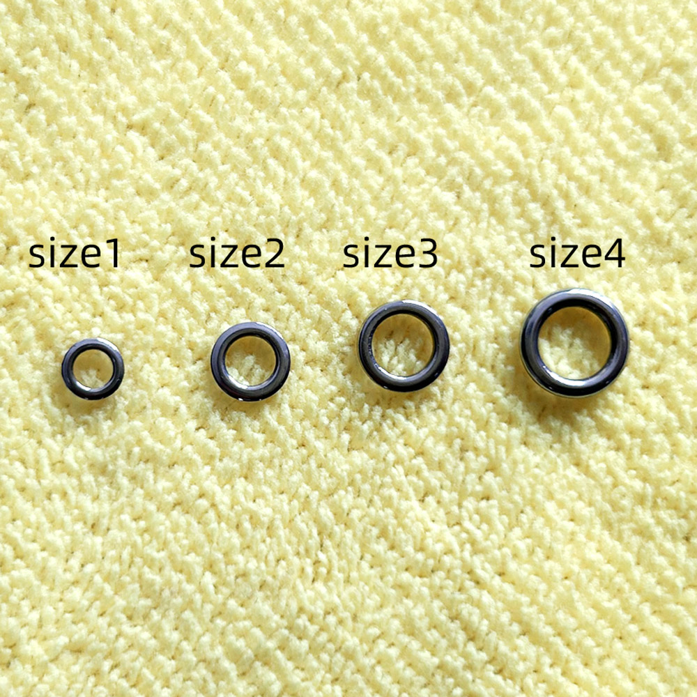 Fishing Lure Accessories - DNDYUJU 50pcs ตกปลาแหวนตกปลา Lure Connectors สแตนเลสสตีลอุปกรณ์ตกปลาแหวน