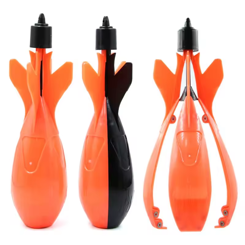 Fishing Lure Topwater - เครื่องยิงเหยื่อตกปลาคาร์พแบบสปอมบ์ พร้อมทุ่นลอยน้ำ ภาชนะใส่เหยื่อ ที่ใส่เม็ดสปอมบ์ อุปกรณ์ช่วยยิงเหยื่อตกปลา