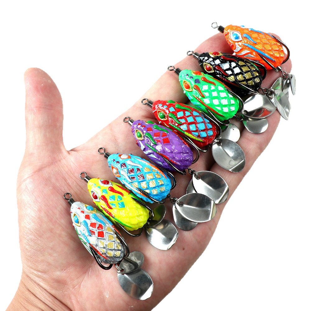Fishing Lure Blade Bait - เหยื่อตกปลาแบบจำลองกบสายฟ้า ขนาด 4 ซม./5.8 กรัม 1