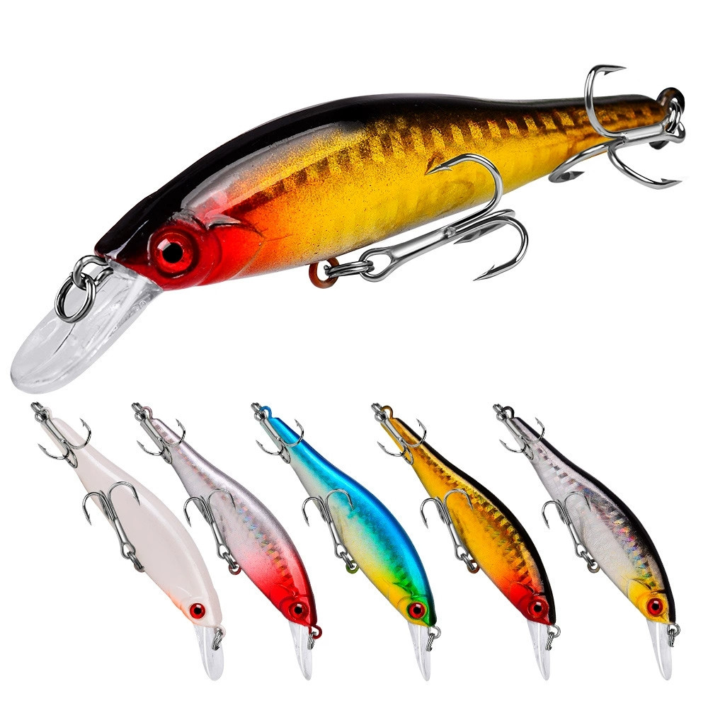 Fishing Lure Jerkbait - เหยื่อตกปลาหมึก 5 สี ขนาด 98 มม.