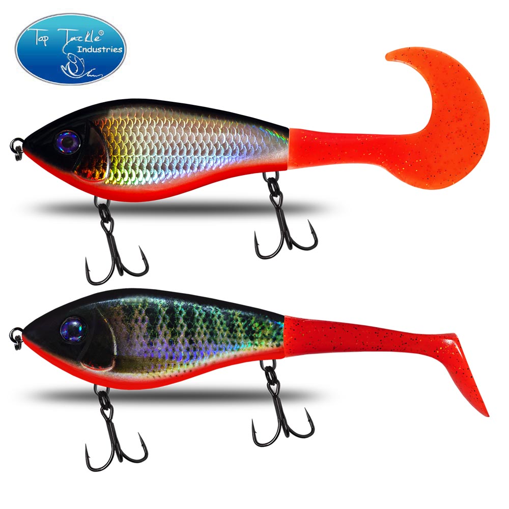 Fishing Lure Jerkbait - ช้า Sinking Jerk เหยื่อหางนุ่ม 100 มม.76.5g/72g