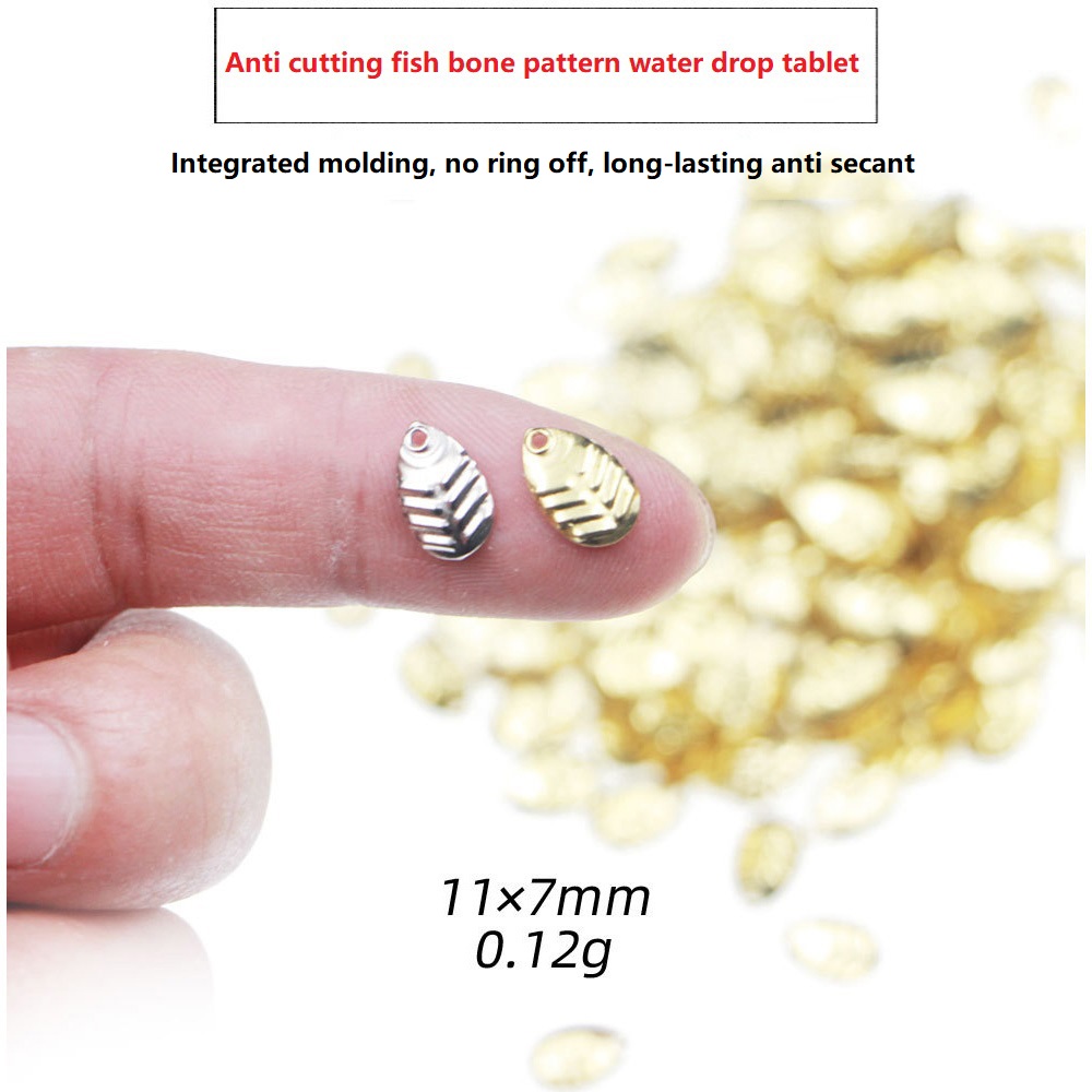 Fishing Lure Spinner - 50 ชิ้น/ล็อต DIY ตกปลา Spinner แหวนเลื่อมเหยื่อเหยื่อ