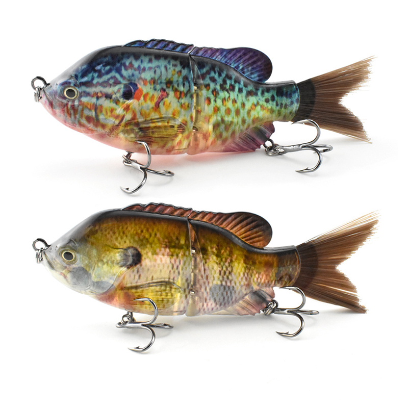 Fishing Lure Swimbait - เหยื่อปลอมแบบสองส่วน ขนาด 13 ซม./33 กรัม แบบขนฟู