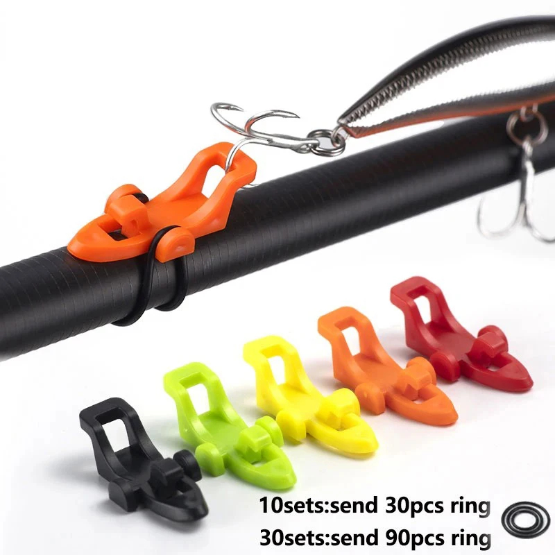 Fishing Lure Jig - ที่เก็บเบ็ดตกปลา 10 ชิ้น ที่เก็บเหยื่อตกปลา อุปกรณ์เสริมสำหรับเหยื่อตกปลา ที่เก็บเบ็ดจิ๊ก