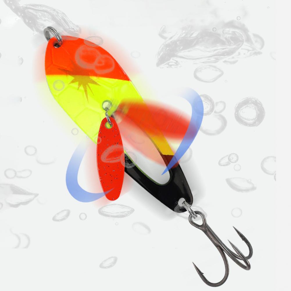 Fishing Lure Blade Bait - เหยื่อปลอมแบบใบพัดหมุน 5 ชิ้น ขนาด 2 ซม./2