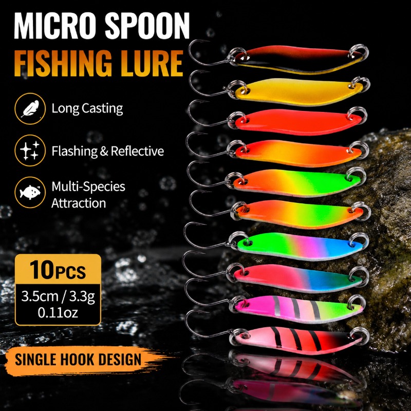 Fishing Lure Blade Bait - เหยื่อตกปลาขนาดเล็ก ชนิดโลหะรูปช้อน ขนาด 3 ซม. 3.5