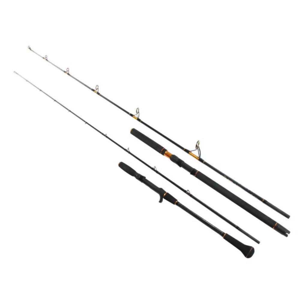 Fishing Lure Jig - คันเบ็ดคาร์บอนแท้สำหรับตกปลาทะเล น้ำหนักเหยื่อ 60-500 กรัม แอคชั่นเร็ว สำหรับตกปลาทะเล
