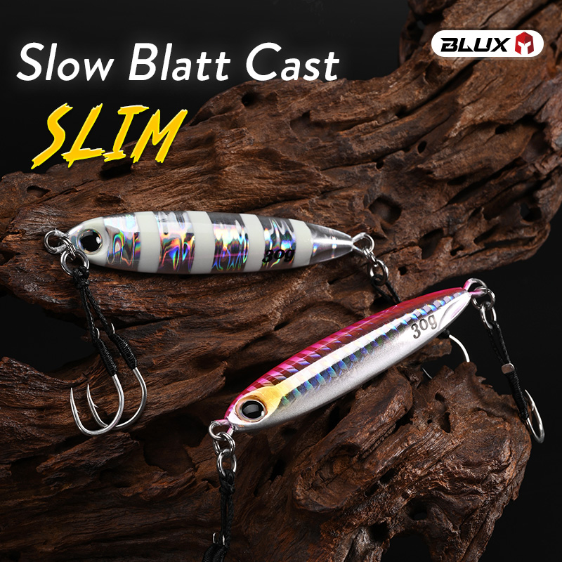 Fishing Lure Spoon - BLUX Slow Blatt Cast Slim Metal