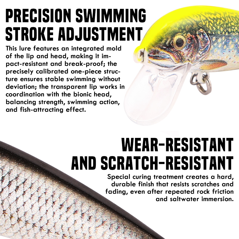 เหยื่อตกปลา B&U แบบจมน้ำ รูปทร - Fishing Lure Swimbait บทวิจารณ์และราคา