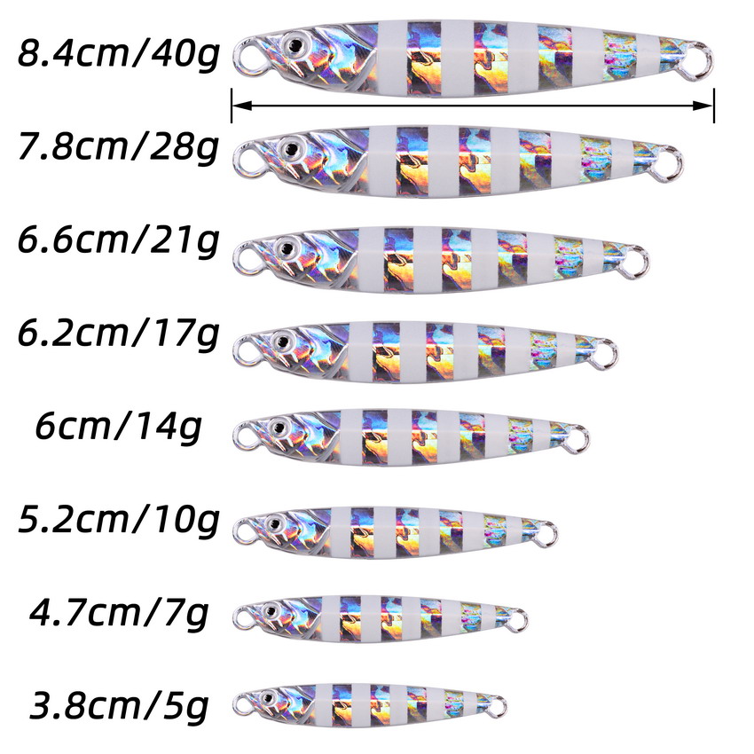 10Pcs โลหะ Jig 7G 10G 14G 17G  - Fishing Lure Spoon บทวิจารณ์และราคา