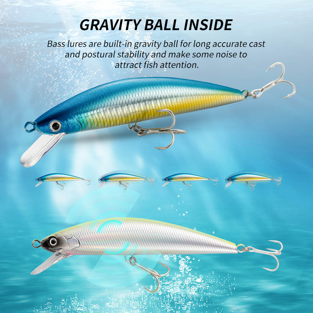 เหยื่อตกปลา Sinking Minnow 13  - Fishing Lure Jerkbait บทวิจารณ์และราคา