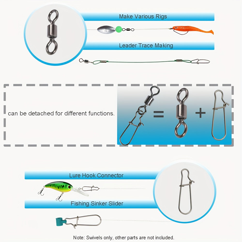 95/210 ชิ้นชุดอุปกรณ์เชื่อมต่อ - Fishing Lure Accessories บทวิจารณ์และราคา