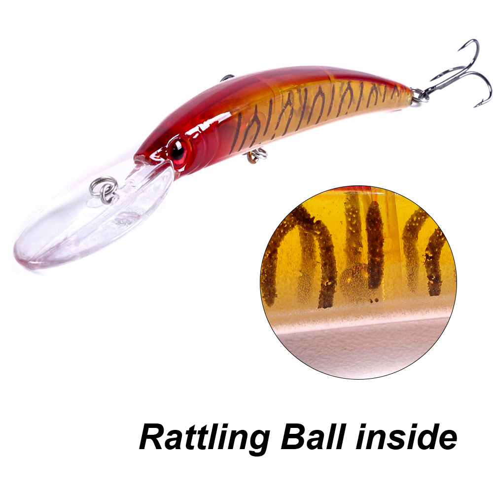 1PCS 15cm 15g ดําน้ําลึก Jerkb - Fishing Lure Crankbait บทวิจารณ์และราคา