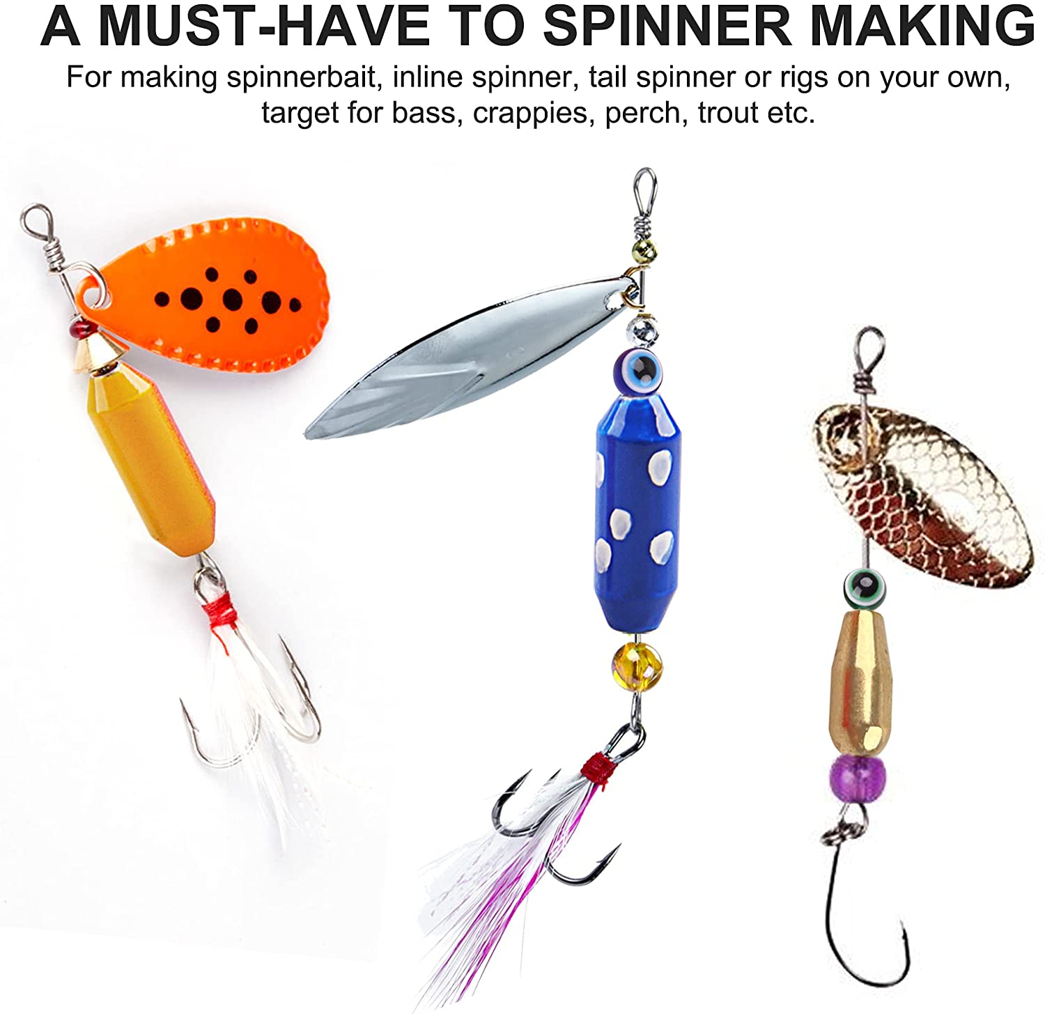 10Pcs ตกปลาทองเหลือง Spinner ล - Fishing Lure Spinner บทวิจารณ์และราคา