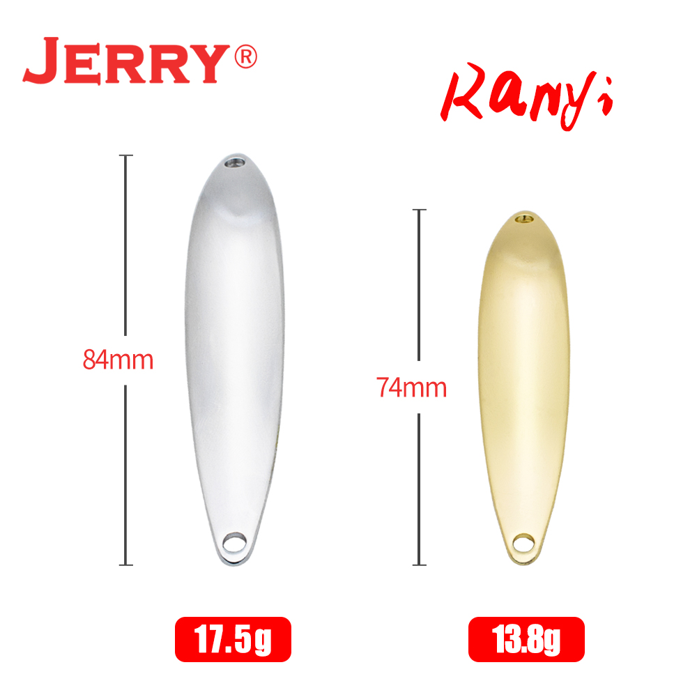 Jerry JD 14.5g 21g Unpainted ป - Fishing Lure Spoon บทวิจารณ์และราคา