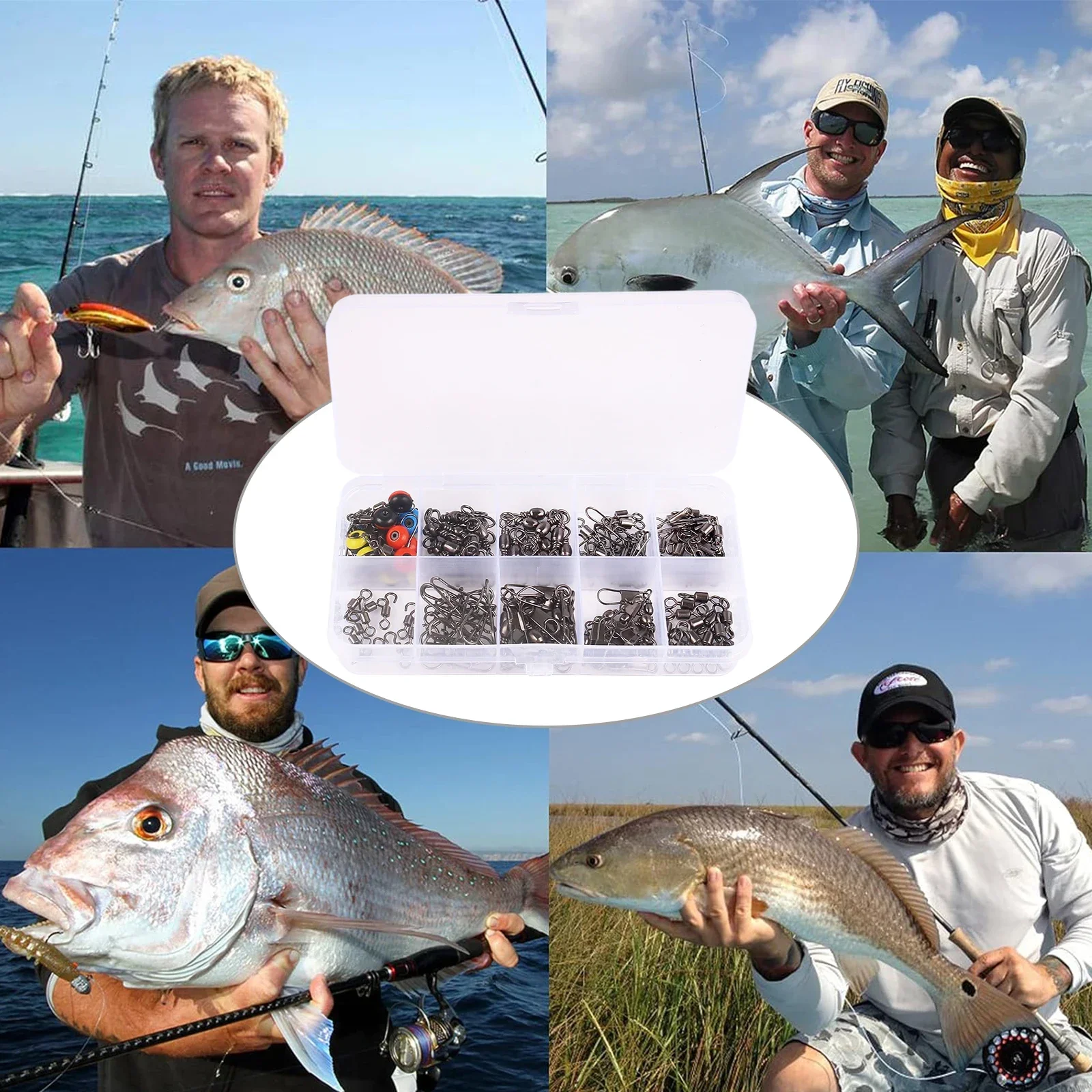 ชุดอุปกรณ์เชื่อมต่อแบบหมุนสำหร - Fishing Lure Kit บทวิจารณ์และราคา