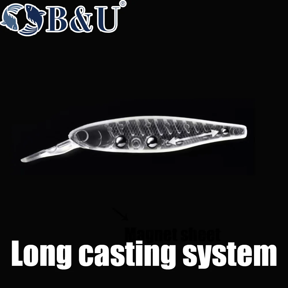 B & U 68 มม.3D การพิมพ์ Shad ร - Fishing Lure Jerkbait บทวิจารณ์และราคา