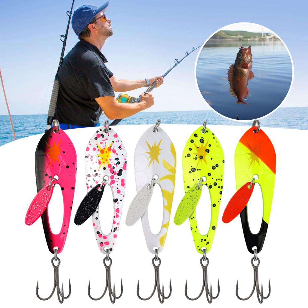 เหยื่อปลอมแบบใบพัดหมุน 5 ชิ้น  - Fishing Lure Blade Bait บทวิจารณ์และราคา