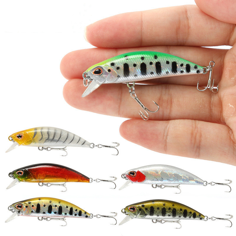 Mini Sinking Minnow Wobblers เ - Fishing Lure Jerkbait บทวิจารณ์และราคา