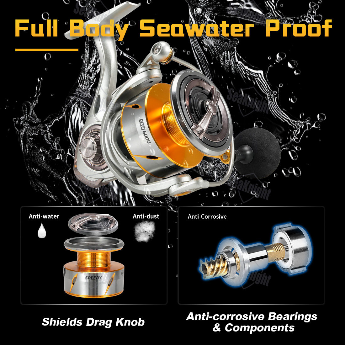 รอกตกปลาทะเล SeaKnight รุ่น Sp - Kastking Reel Zephyr บทวิจารณ์และราคา