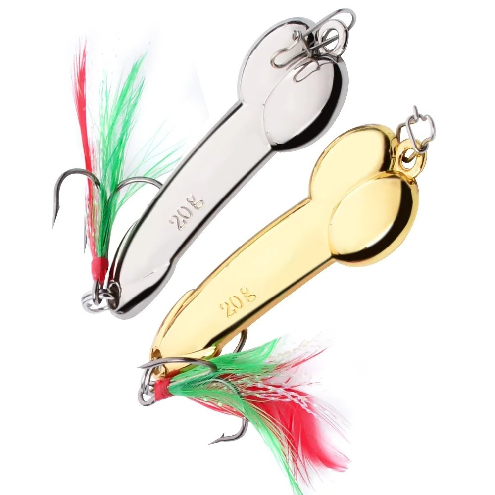 ช้อนโลหะรูปร่างอวัยวะเพศชายเหย - Fishing Lure Spoon บทวิจารณ์และราคา