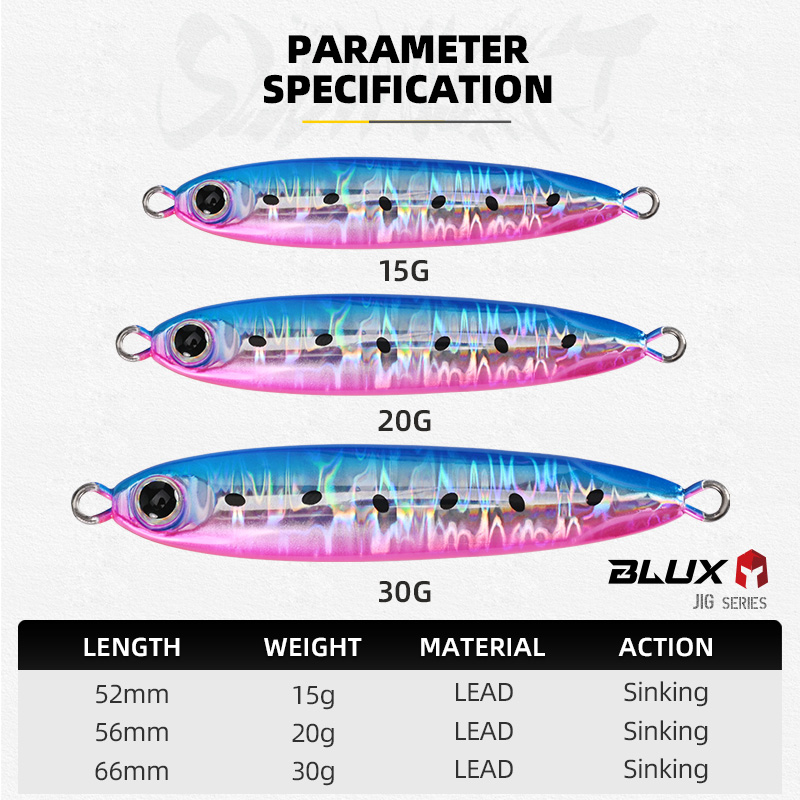 BLUX Slow Blatt Cast Slim Meta - Fishing Lure Spoon บทวิจารณ์และราคา